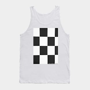 Black and white square check pattern for impact or effect. Tank Top